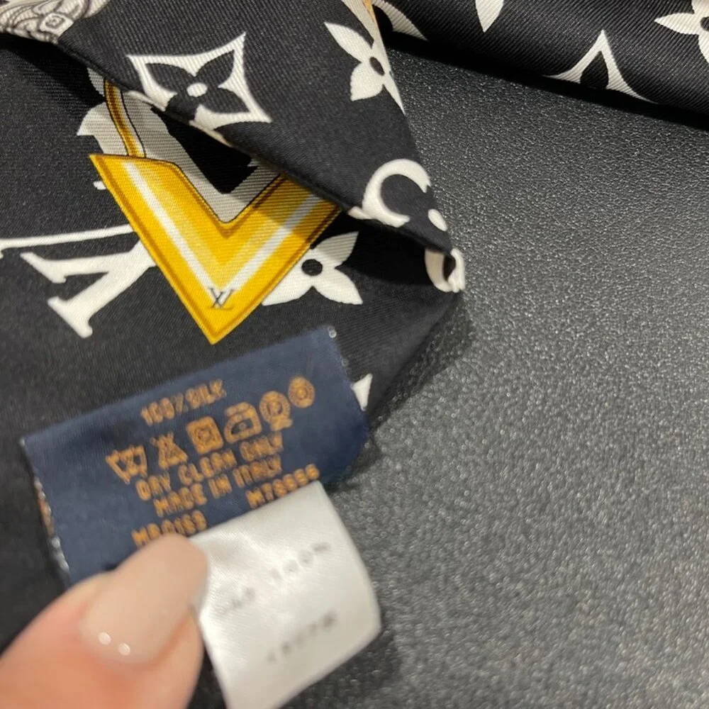 Louis Vuitton Silk Monogram Confidential Bandeau Black (JB1353)